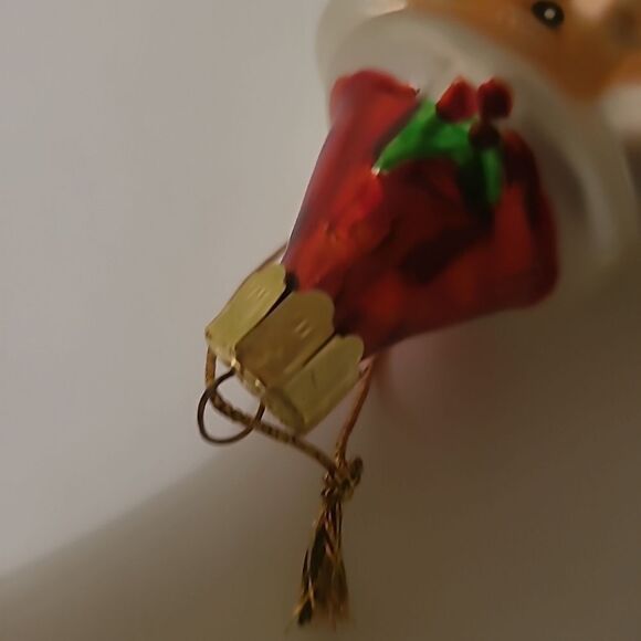Vintage Mercury Glass Santa Ornament - Picture 2 of 5